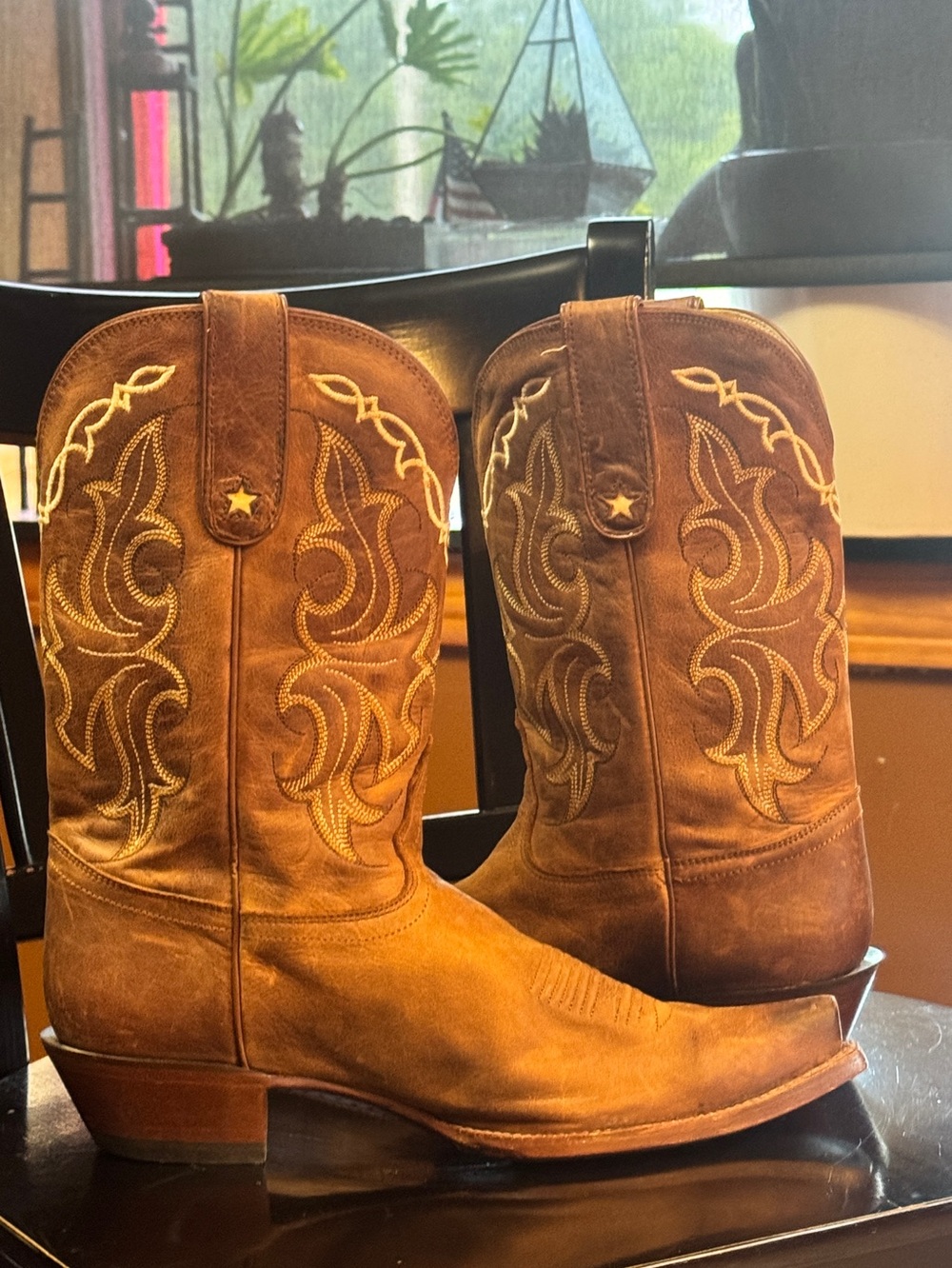 Tony Lama women’s cowboy boots size 9.5 broken in and ready to wear!